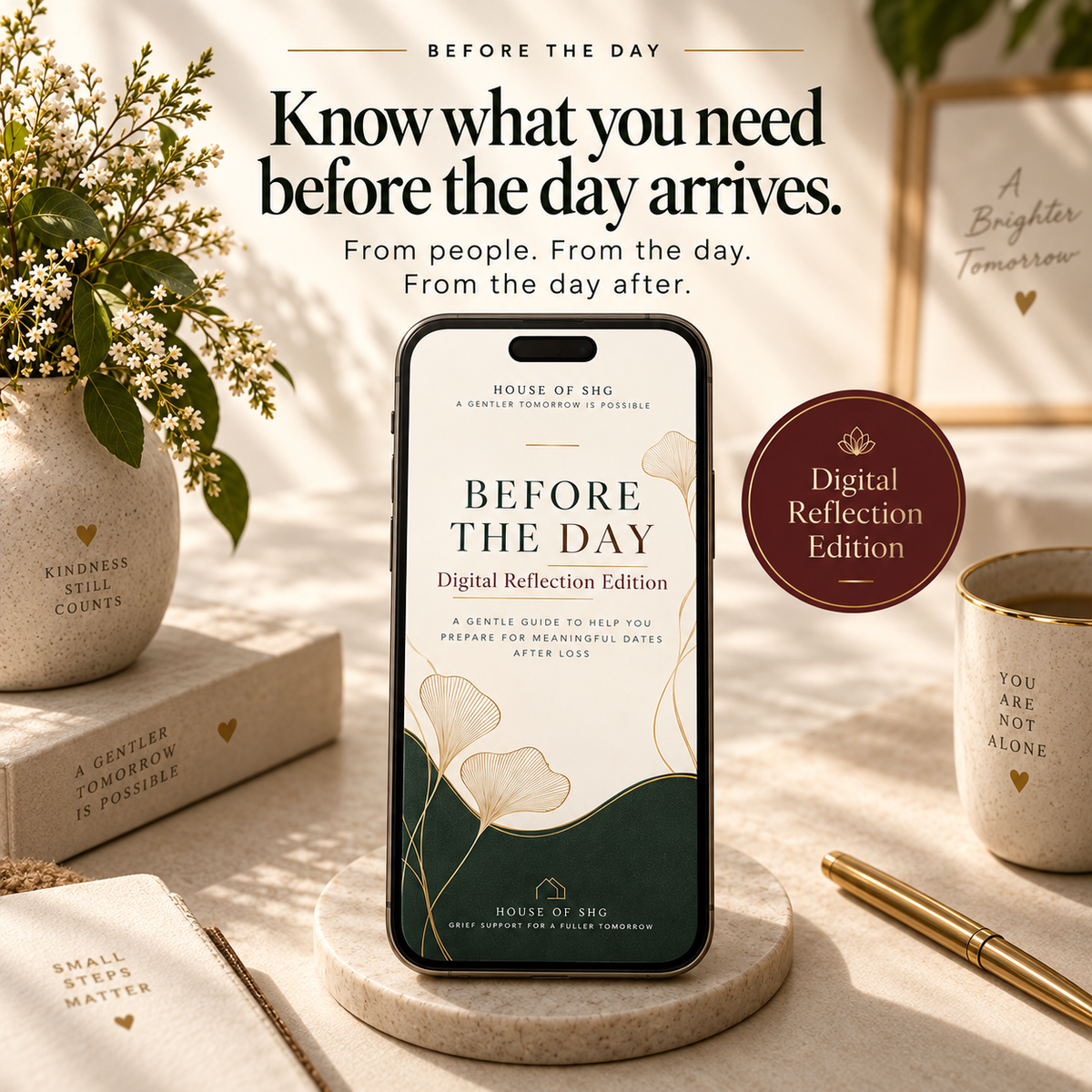 Before The Day: A Grief Plan for Holidays, Birthdays, Anniversaries & Special Days